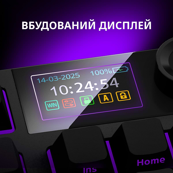 Фото - Клавиатура беспроводная игровая Lorgar KBP70TKLW Wireless TKL Mechanical Pro Black-Yellow (LRG-KBP70TKLW-YL-US)