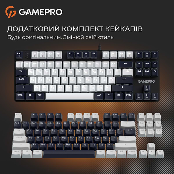 Фото - Клавіатура дротова GamePro Genesis Metallic Outemu Red Swithes USB Black (MK110B)