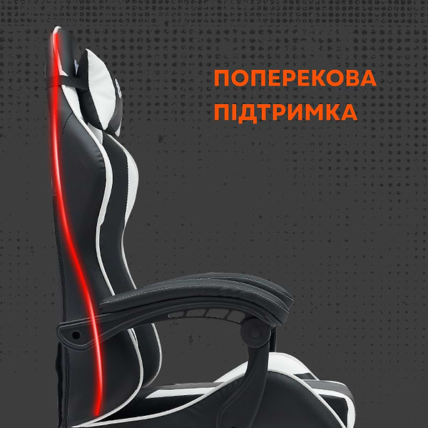 Фото - Кресло для геймеров Canyon Core SGCH2 Black White (CNE-SGCH2W)