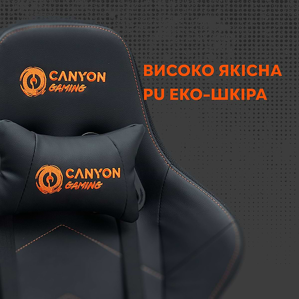Фото - Крісло для геймерів Canyon Irida RGBCH03 RGB Black (CNS-RGBCH03)