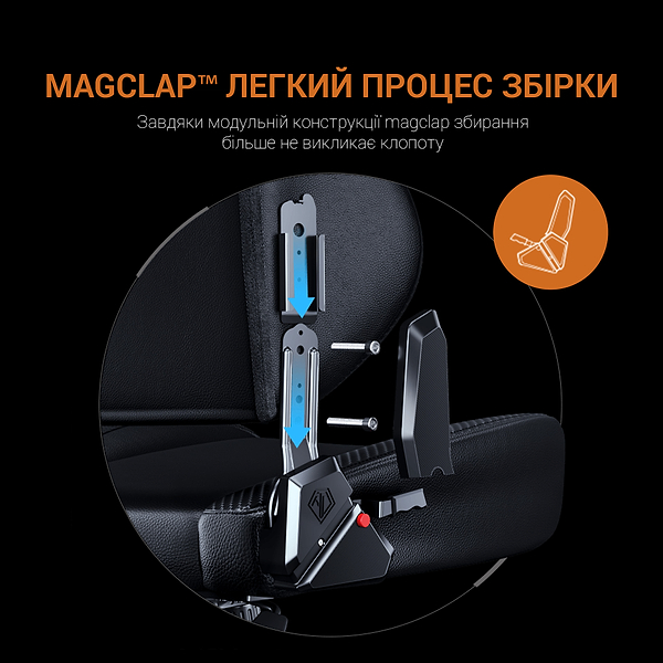 Фото - Кресло для геймеров Anda Seat Phantom 3  Tiger edition Black PVC Size L (AD18Y-14-B-PV/C)