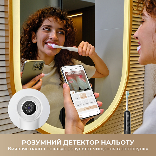 Фото - Зубна щітка електрична Mova Fresh 20 Sensus Black (ATS25B-BK)