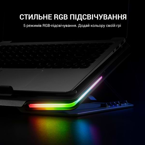 Фото - Підставка під ноутбук охолоджуюча GamePro CP1540 RGB