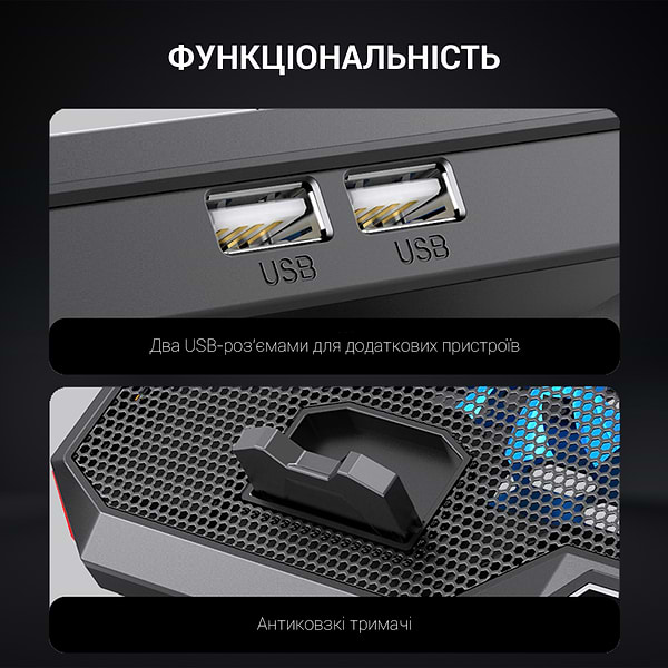 Фото - Підставка під ноутбук охолоджуюча GamePro CP890 Black