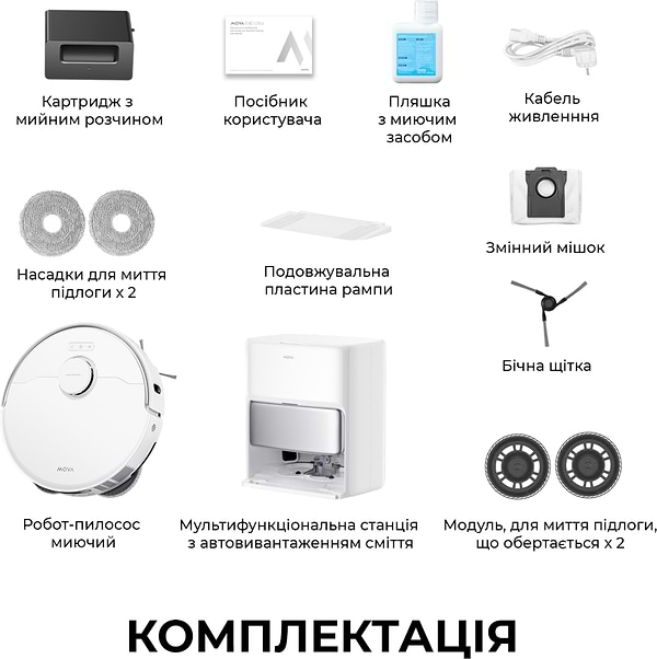 Фото - Робот-пилосос миючий Mova P50 PRO ULTRA (RLP53HE)