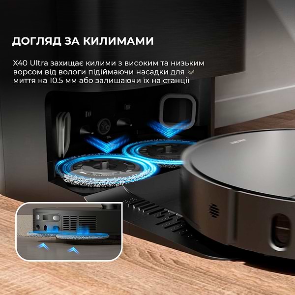 Фото - Робот-пилосос миючий Dreame Bot X40 Ultra Black (RLX63CE-Bl)