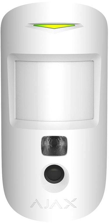 Фото - Беспроводной датчик движения Ajax MotionCam HDR (PhOD) Jeweller (8EU) ASP White с камерой (000053984)