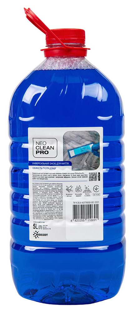 Засіб для чищення універсальний NeoCleanPro Свіжість після дощу 5 л (NCE0503050) - Фото 1