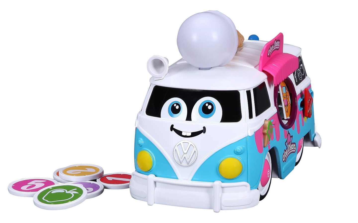 Базовый игровой транспорт для малыша Bb Junior Magic Ice Cream Bus VW Samba Bus (16-88610)
