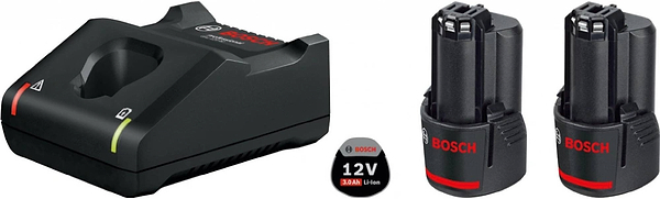 Фото - Акумулятор для електроінструментів Bosch Professional GBA 12В 2х3.0А·год ЗП GAL 12V-40 (1.600.A01.9RD)