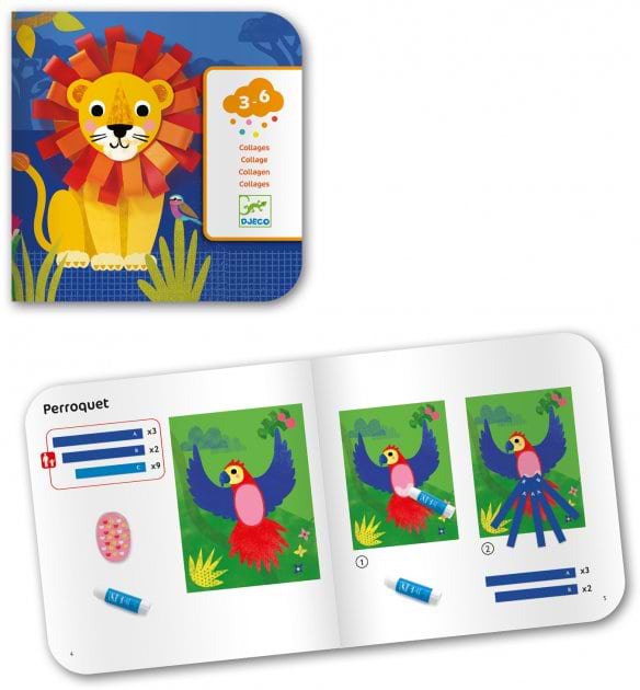 Фото - Набір для виготовлення аплікацій Djeco "Кудряві тварини" (DJ09868)