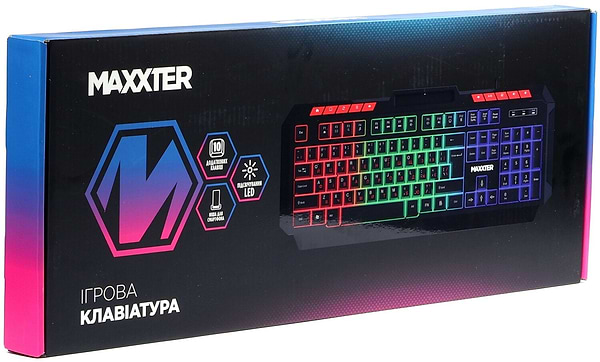 Фото - Клавіатура дротова ігрова Maxxter KBG-UML-02B-UA