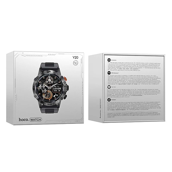 Фото - Смарт-годинник HOCO Y20 Black (6942007619400)