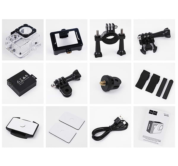Фото - Уцінка - Екшн-камера HOCO DV100 sports camera Black (6942007616799)