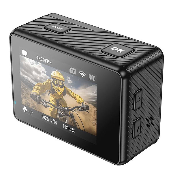 Фото - Екшн-камера HOCO DV101 dual color screen sports camera Black