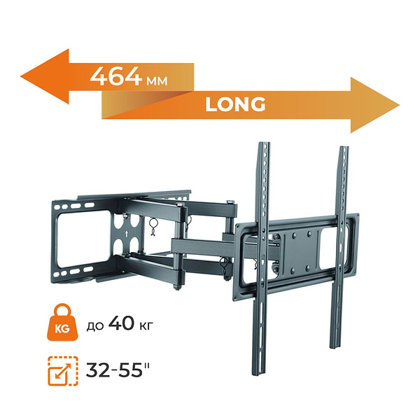Фото - Крепление для телевизора iTECH PTRB44 Black