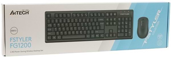 Фото - Клавиатура+мышь беспроводная A4tech FG1200 (Black)