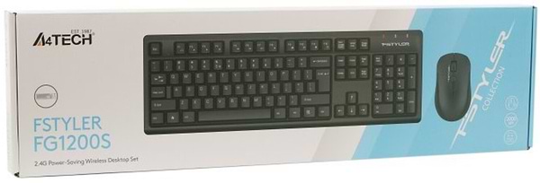 Фото - Клавиатура+мышь беспроводная A4tech FG1200S (Black)