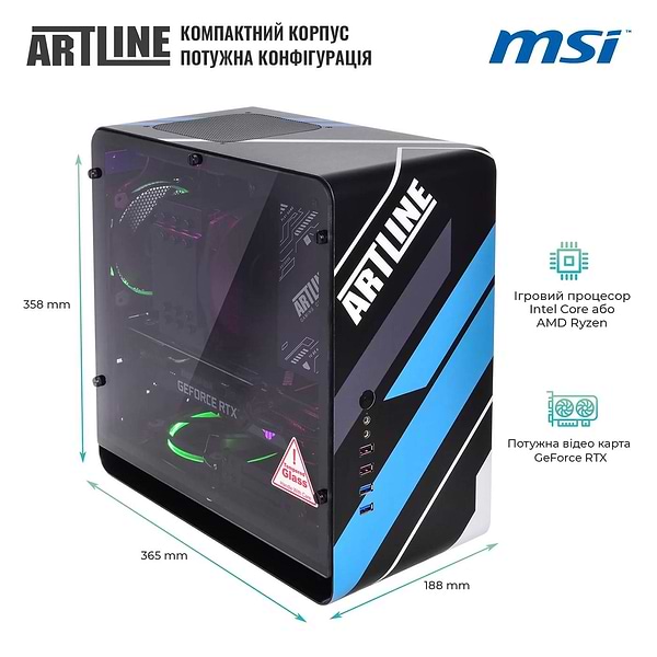 Фото - Системний блок Artline Overlord DRAGON (DRAGONv93CH)
