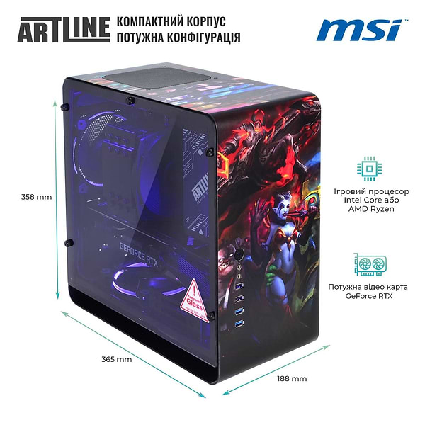 Фото - Системний блок Artline Overlord DRAGON (DRAGONv95DH)