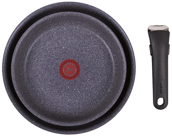 Фото - Набір сковорід зі знімною ручкою Tefal L6829072 Ingenio Mineralia Force 3 пр.