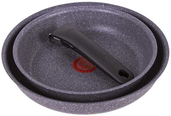 Фото - Набір сковорід зі знімною ручкою Tefal L6829072 Ingenio Mineralia Force 3 пр.