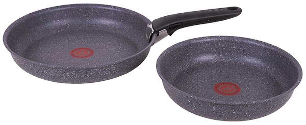 Фото - Набір сковорід зі знімною ручкою Tefal L6829072 Ingenio Mineralia Force 3 пр.