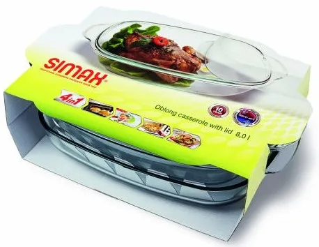 Фото - Форма для приготування Simax гусятниця 8 л з кришкою (s7296-7306)