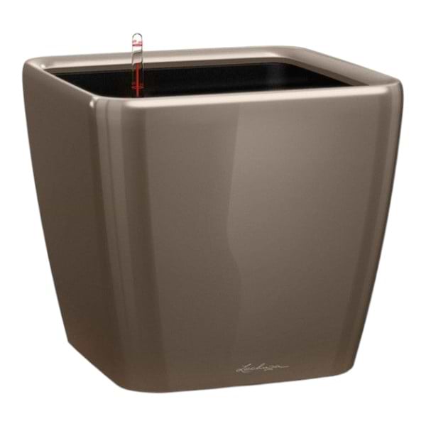 Умный цветочный вазон Lechuza Quadro Premium LS 43 Серо-коричневый (16185)