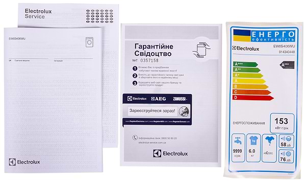 Фото - Пральна машина Electrolux EW6S406WU