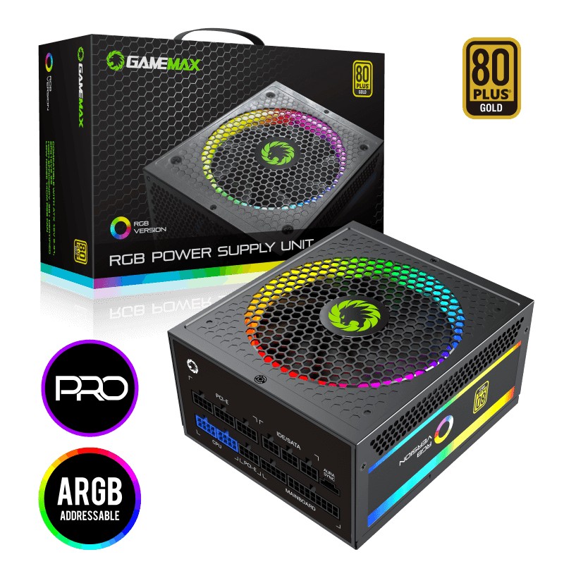 Блок живлення для ПК Gamemax 1050W 80 Gold (RGB-1050 PRO) - Фото 1