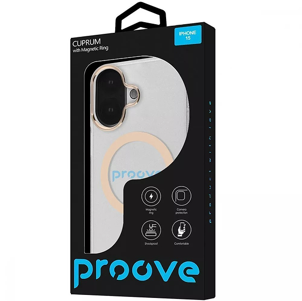 Фото - Чохол для смартфону Proove Cuprum Case with Magnetic Ring iPhone 16 White (PCCMIP160014)