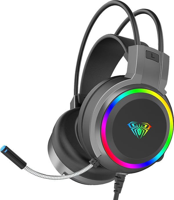 Фото - Гарнитура проводная игровая Aula S608 Wired Gaming Headset Black (6948391235509)