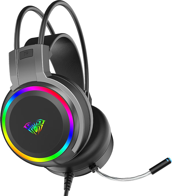 Фото - Гарнитура проводная игровая Aula S608 Wired Gaming Headset Black (6948391235509)
