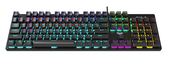Фото - Клавіатура дротова ігрова Aula S2022 Black keycaps, Blue switch (6948391202235)