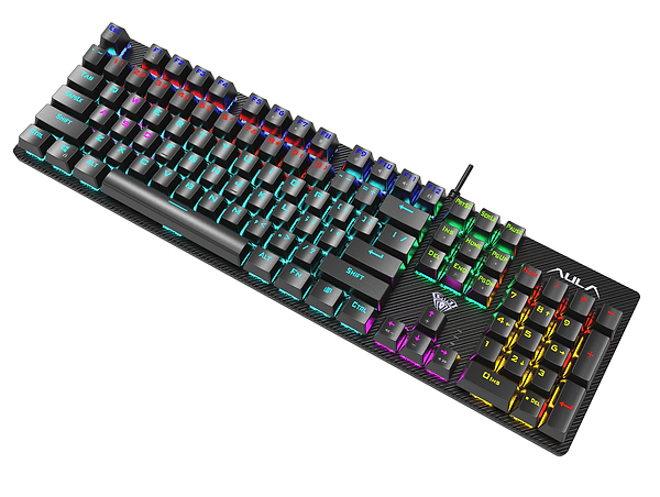 Фото - Клавіатура дротова ігрова Aula S2022 Black keycaps, Blue switch (6948391202235)