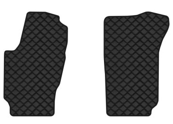 Коврики из экокожи в салон авто передние EVAtech для Fabia (6Y) Skoda 1999-2007 1 поколение Combi EU (SK1629AB2BBB)