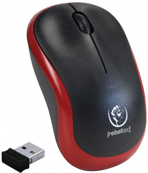 Мышь беспроводная Rebeltec Meteor Red/Black - Фото 1