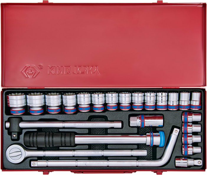 Набір торцевих голівок KING TONY 1/2" 24 шт. (4024MR)