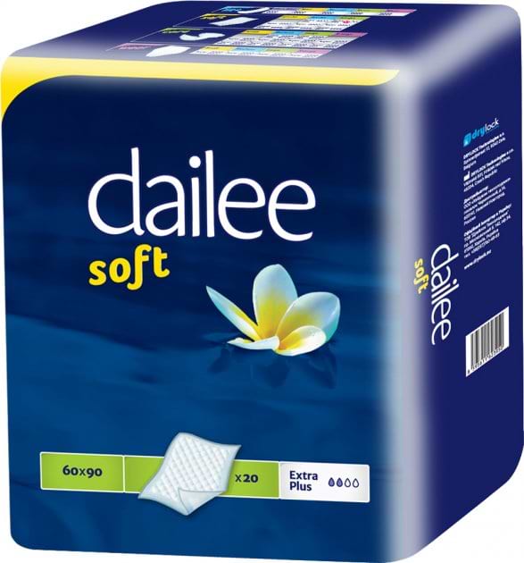 Фото - Одноразова пелюшка Dailee Soft Extra Plus 60*90, 20 шт. (144.12.006)
