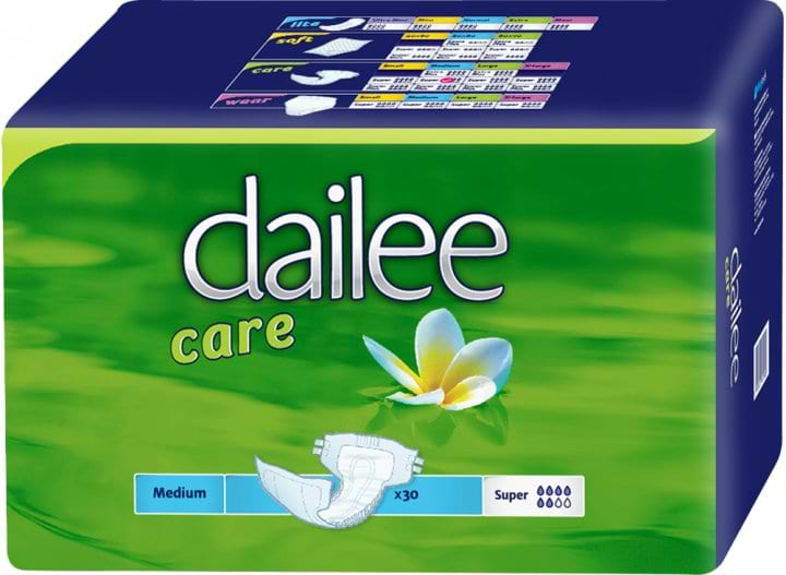 Купить Одноразовые подгузники Dailee Care Super для взрослых дышащие Размер 3, 30 шт. (144.12.002) - Фото 1 Одноразовые подгузники Dailee Care Super для взрослых дышащие Размер 3, 30 шт. (144.12.002) - Фото 1