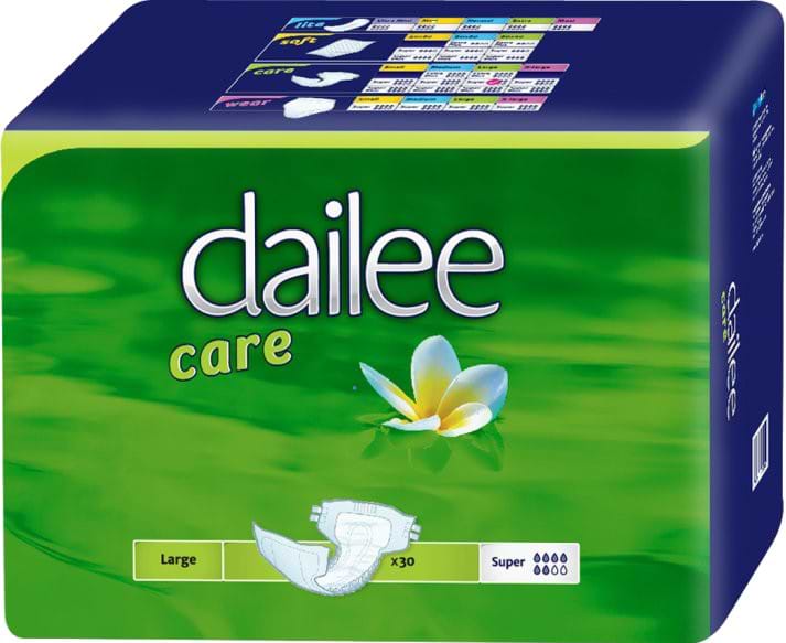 Одноразові підгузки Dailee Care Super Large для дорослих дихаючі Розмір 4, 30 шт. (144.12.003) - Фото 1