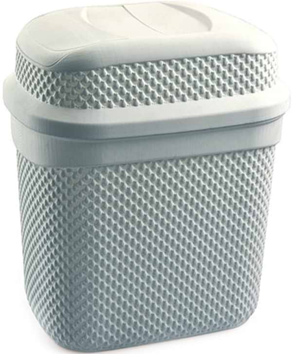 Фото - Бак для мусора UCSAN PLASTIC DROP 11л серый металлик (133009.2)