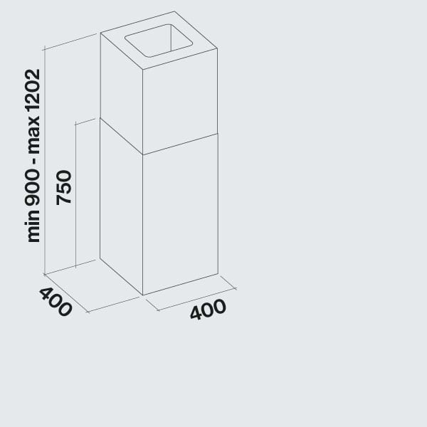 Фото - Уцінка - Витяжка декоративна Falmec Mira Black 40