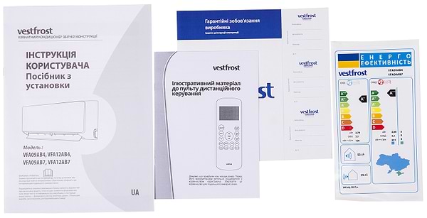 Фото - Кондиціонер спліт Vestfrost VFA10AB4 inverter (Wi-Fi)