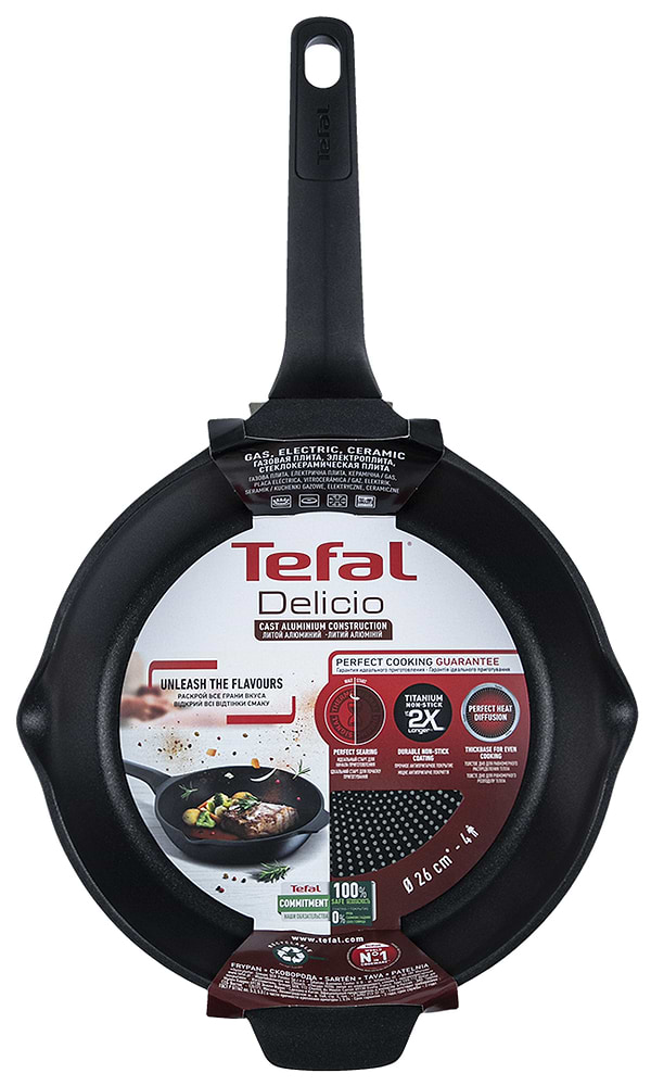 Фото - Сковорода універсальна Tefal E2320574 Delicio 26 см