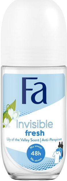 Дезодорант кульковий Fa Invisible Fresh 50 мл (9000101251401) - Фото 1