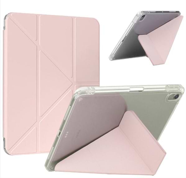 Фото - Чехол для планшета BeCover Ultra Slim Origami Transparent с креплением Apple iPad 10.9" (2022/2024)/iPad (А16) 2025 11" Pink (712940)