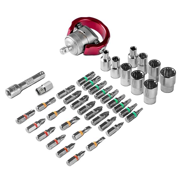 Фото - Викрутка зі змінними бітами Trotec 40 шт. Bit and Socket Wrench Set (6200001005)
