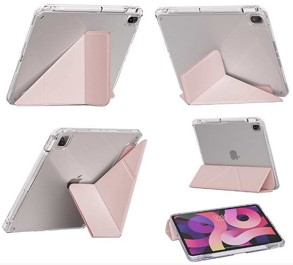 Фото - Чехол для планшета BeCover Ultra Slim Origami Transparent с креплением Apple iPad 10.9" (2022/2024)/iPad (А16) 2025 11" Pink (712940)